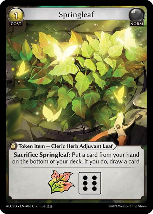 Springleaf, Alchemical Revolution Starter Decks 063