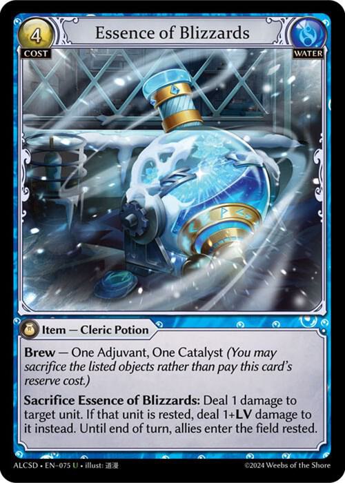 Essence of Blizzards, Alchemical Revolution Starter Decks 075