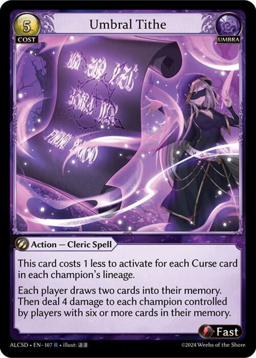 Umbral Tithe, Alchemical Revolution Starter Decks 107