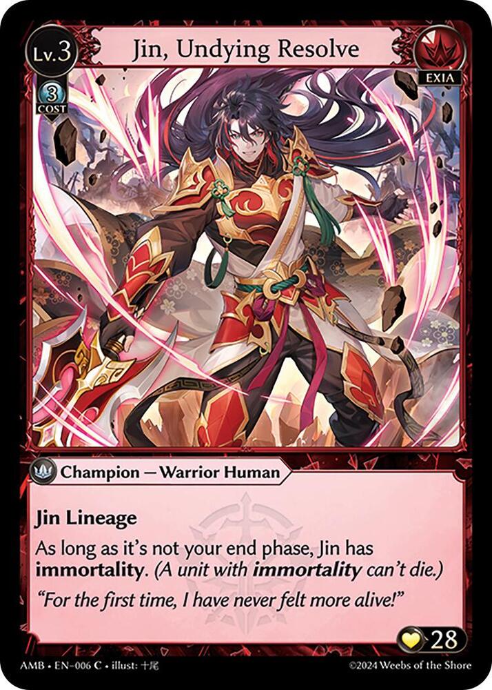 Jin, Undying Resolve, Mortal Ambition 006