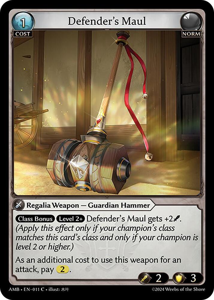 Defender's Maul, Mortal Ambition 011