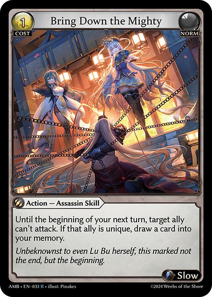 Bring Down the Mighty, Mortal Ambition 033