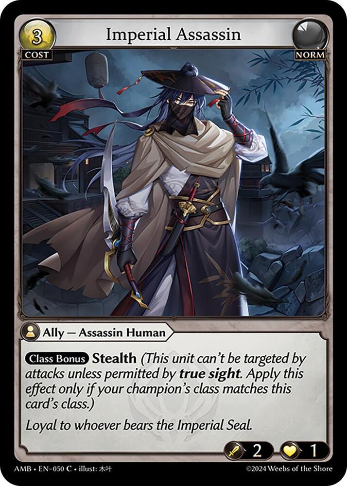 Imperial Assassin, Mortal Ambition 050