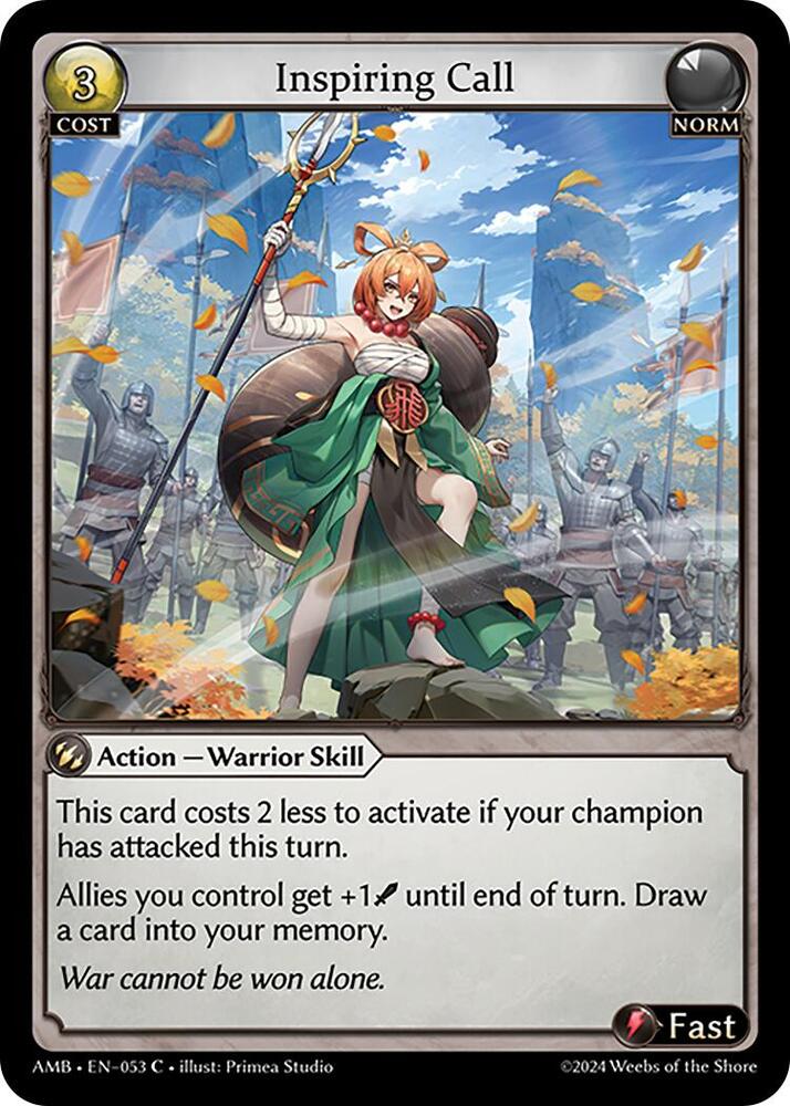Inspiring Call, Mortal Ambition 053