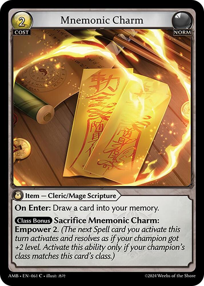 Mnemonic Charm, Mortal Ambition 061