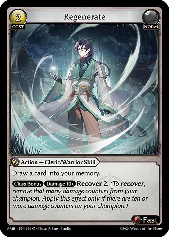 Regenerate, Mortal Ambition 072