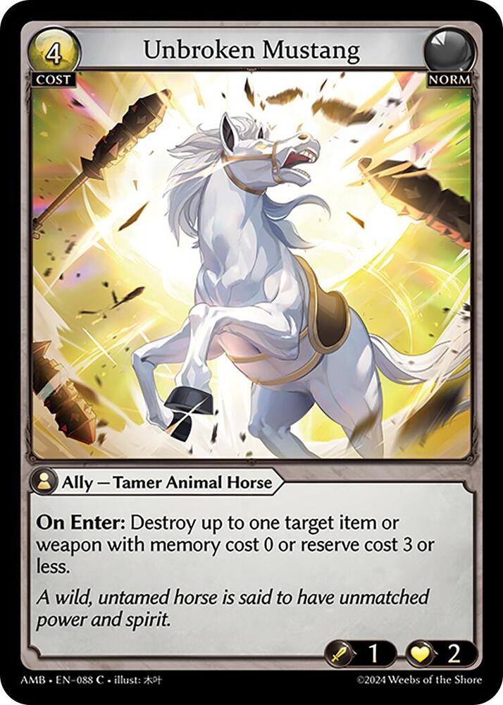 Unbroken Mustang, Mortal Ambition 088