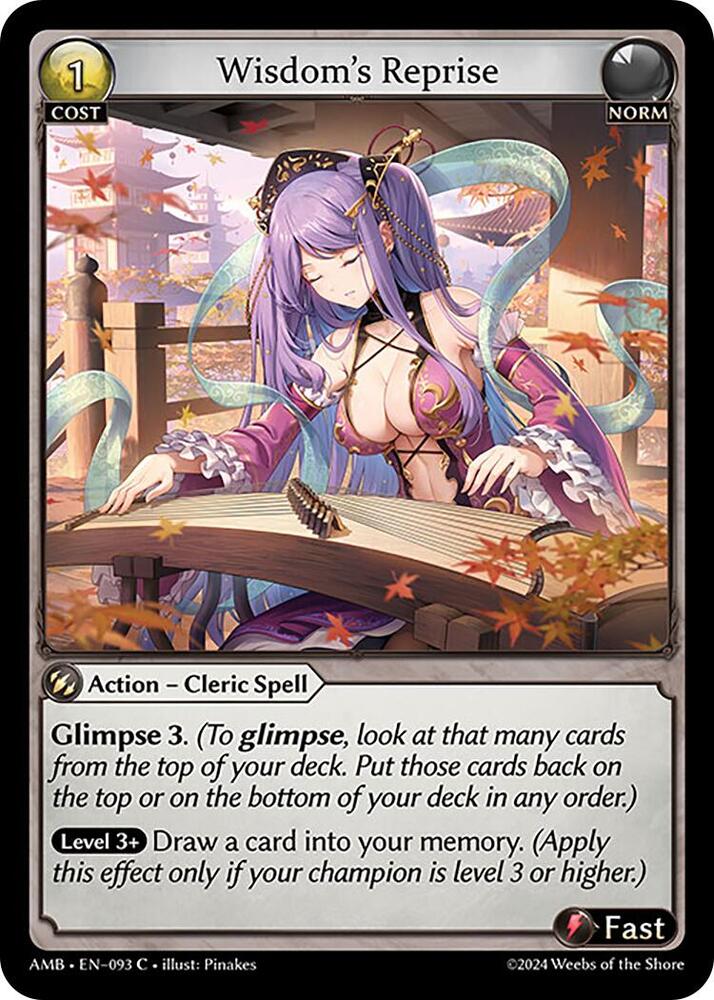 Wisdom's Reprise, Mortal Ambition 093