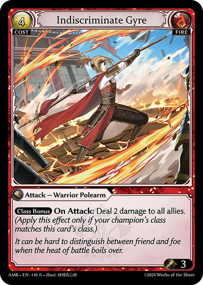 Indiscriminate Gyre, Mortal Ambition 110