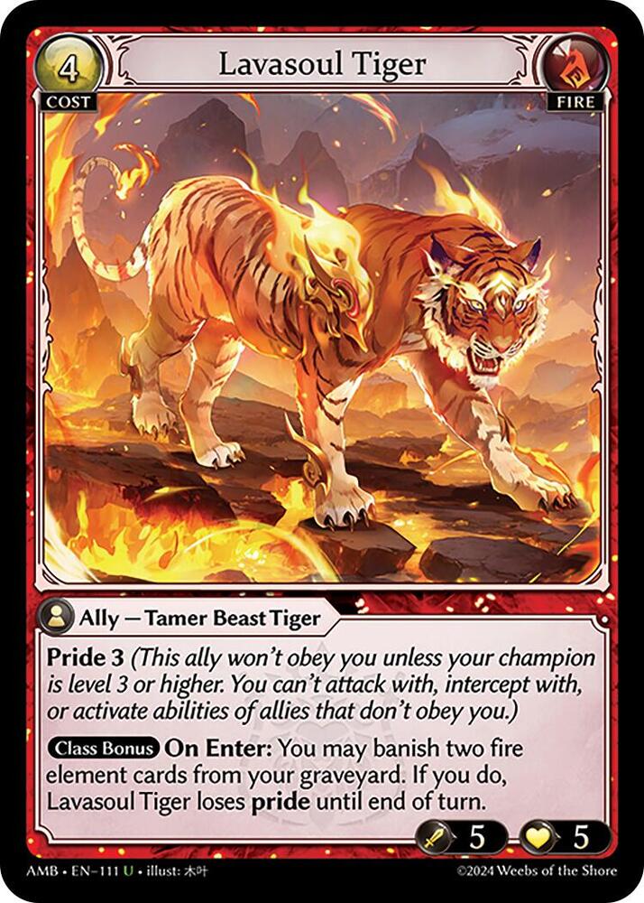 Lavasoul Tiger, Mortal Ambition 111