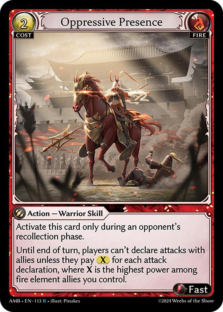 Oppressive Presence, Mortal Ambition 113