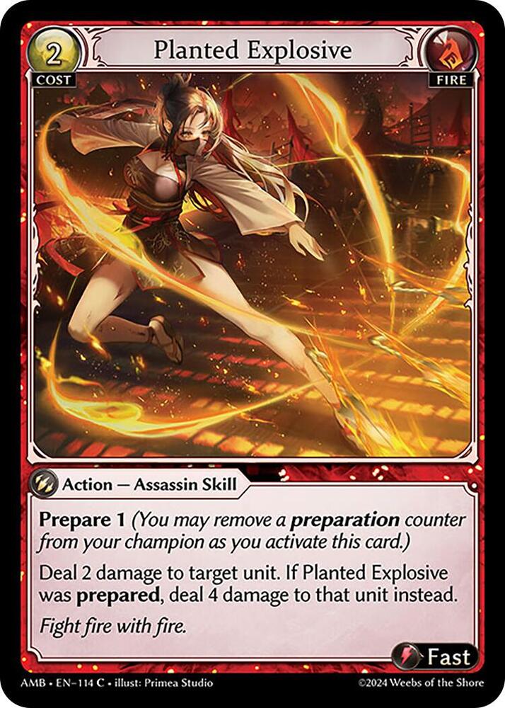 Planted Explosive, Mortal Ambition 114