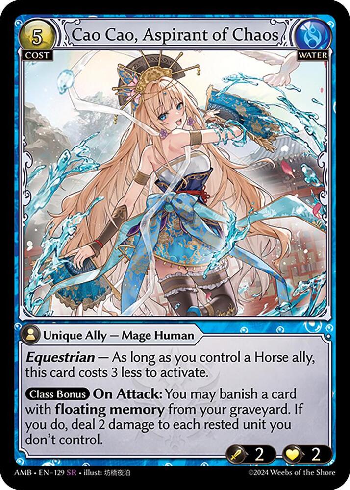 Cao Cao, Aspirant of Chaos, Mortal Ambition 129