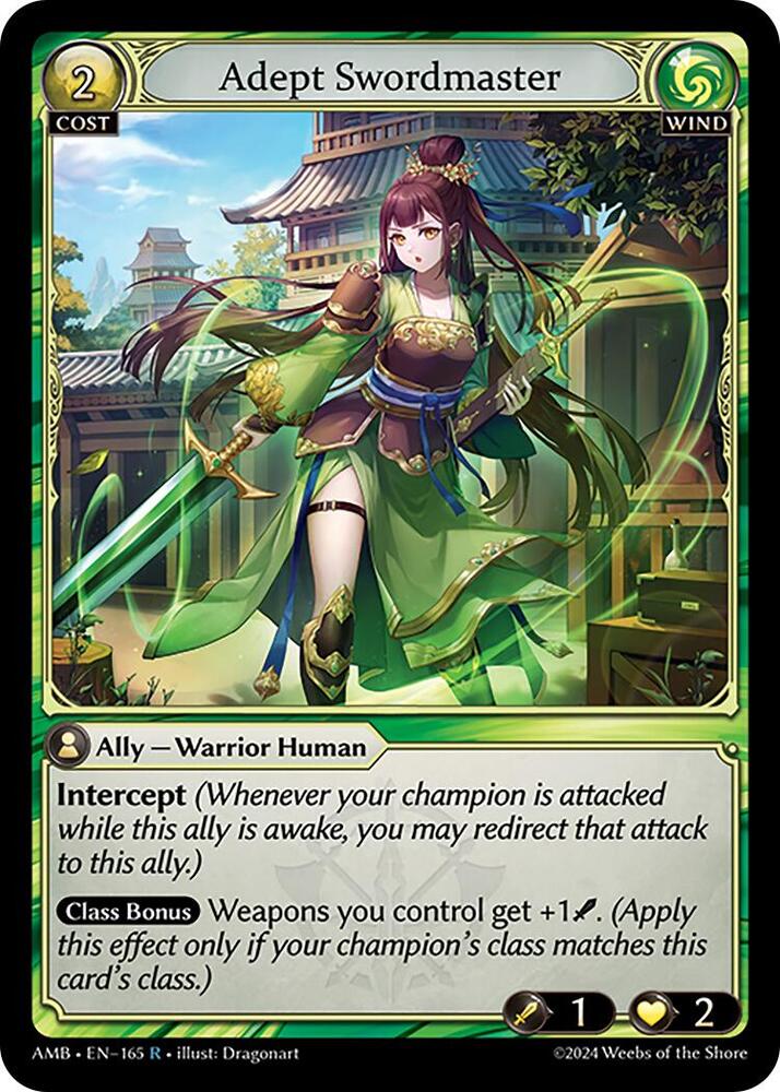 Adept Swordmaster, Mortal Ambition 165