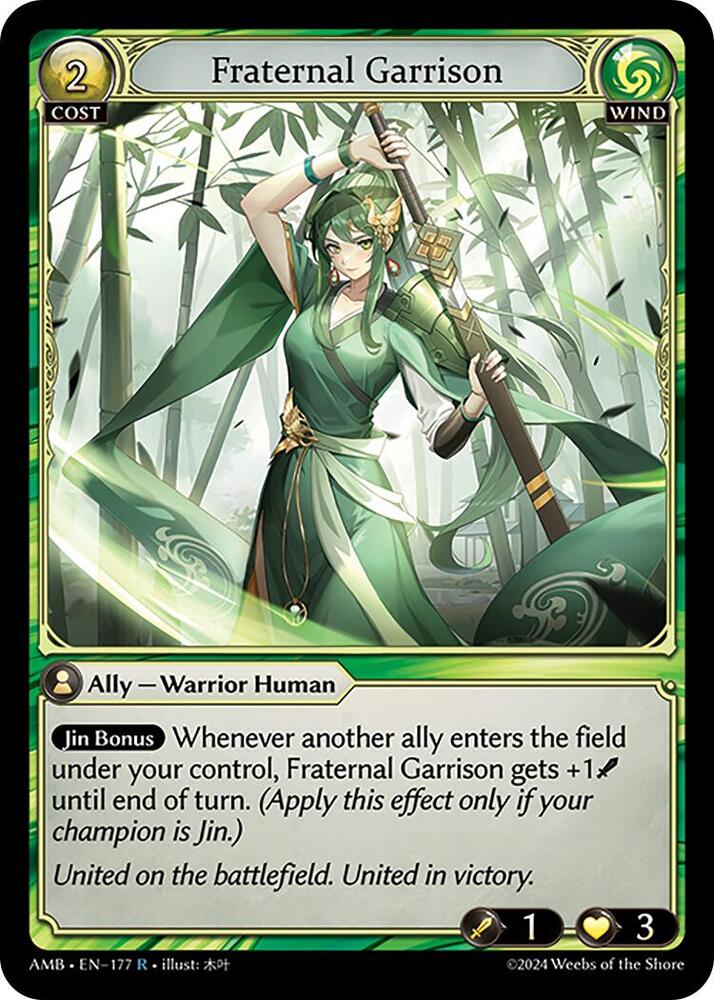 Fraternal Garrison, Mortal Ambition 177