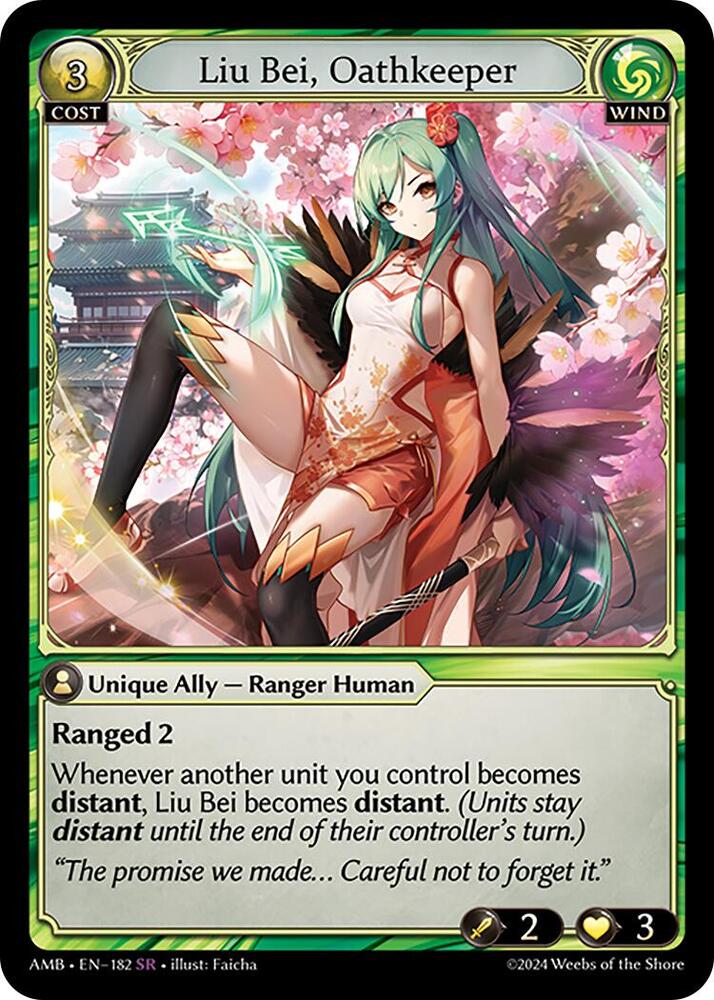 Liu Bei, Oathkeeper, Mortal Ambition 182