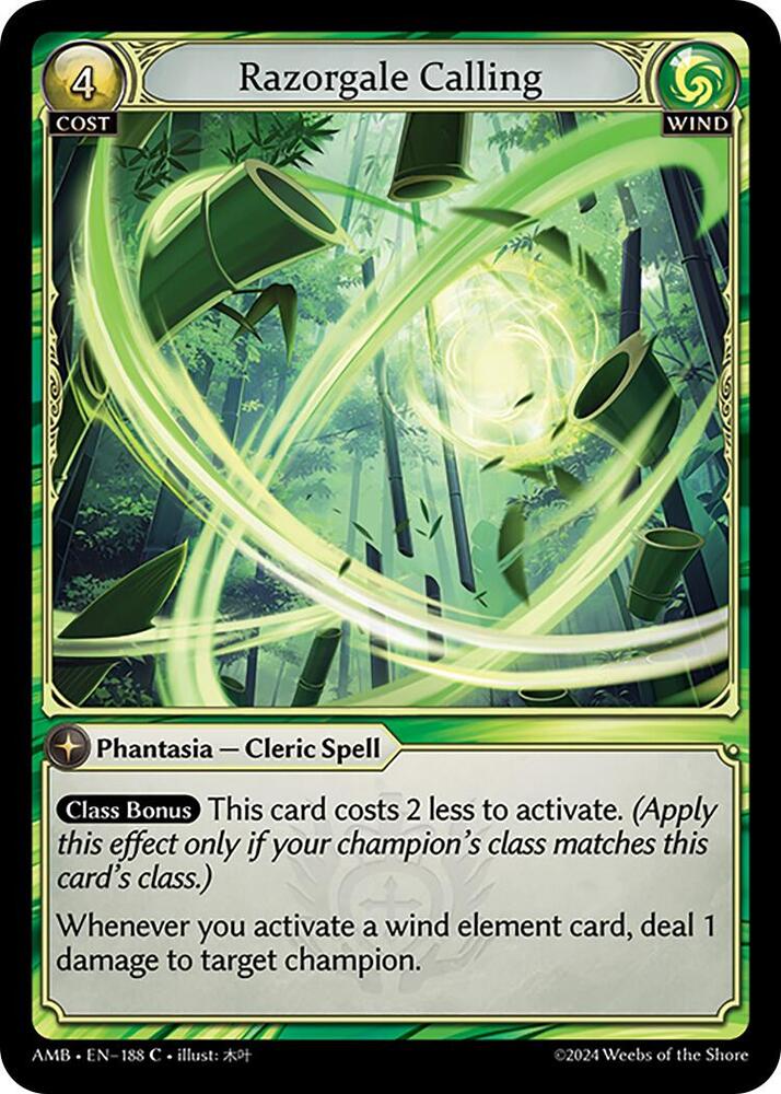 Razorgale Calling, Mortal Ambition 188