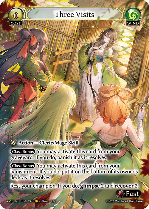 Three Visits, Mortal Ambition 194