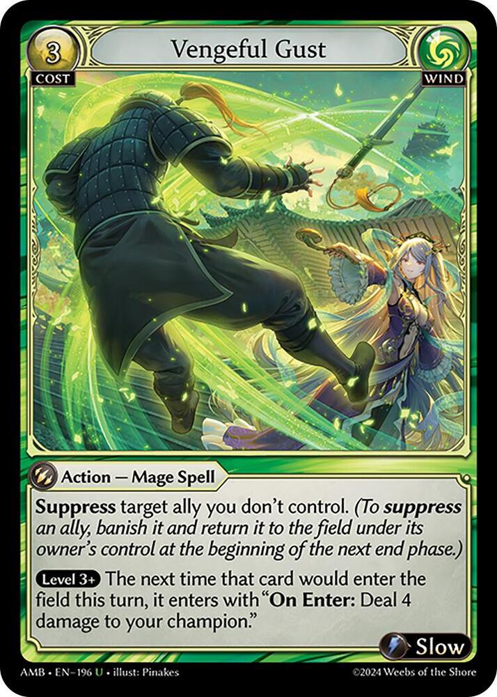 Vengeful Gust, Mortal Ambition 196