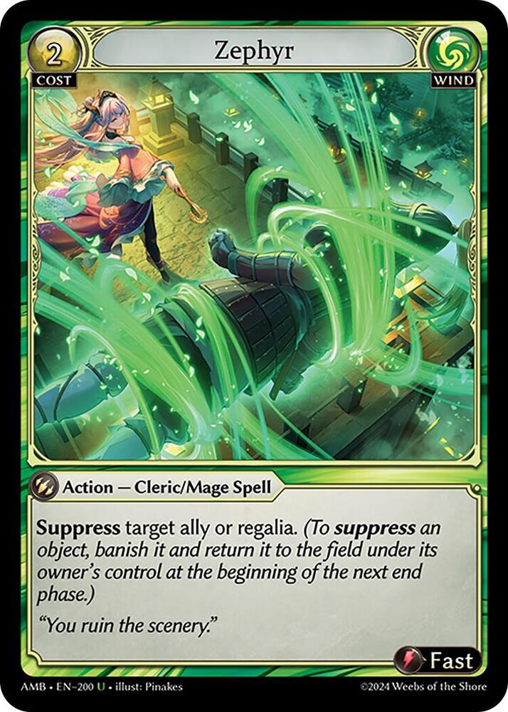 Zephyr, Mortal Ambition 200