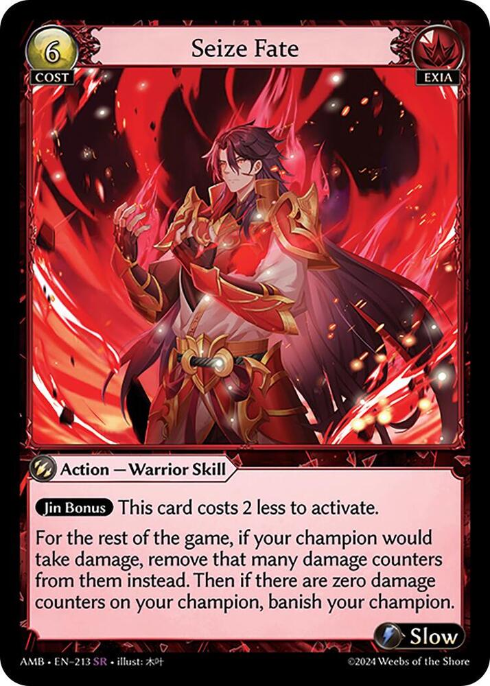 Seize Fate, Mortal Ambition 213