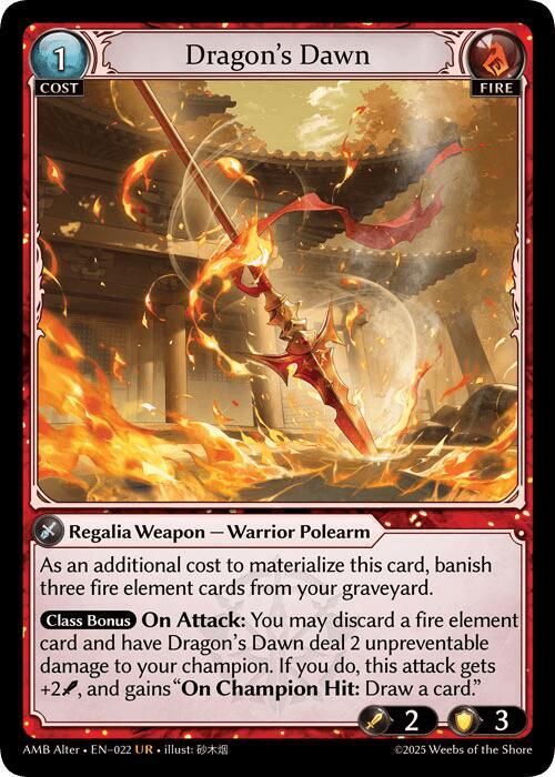 Dragon's Dawn, Mortal Ambition Alter Edition 022