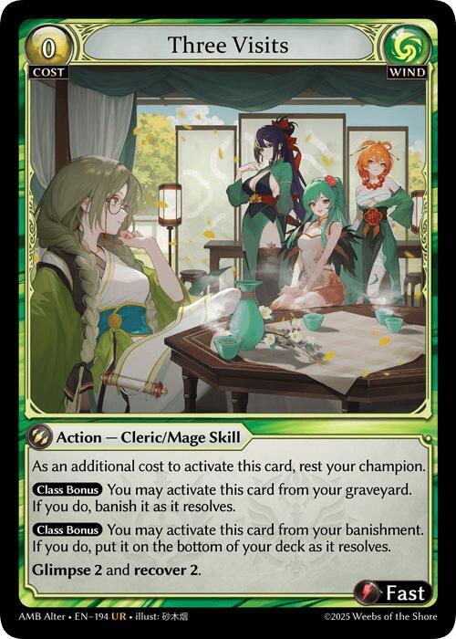 Three Visits, Mortal Ambition Alter Edition 194
