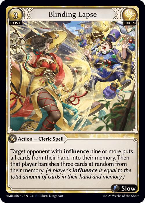 Blinding Lapse, Mortal Ambition Alter Edition 231