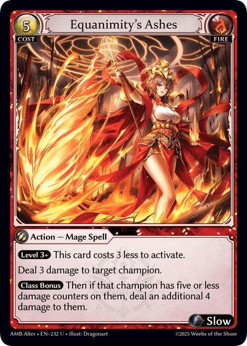 Equanimity's Ashes, Mortal Ambition Alter Edition 232