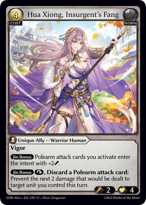 Hua Xiong, Insurgent's Fang, Mortal Ambition Alter Edition 238