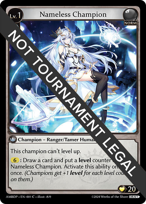 Nameless Champion (Ranger/Tamer), Mortal Ambition Draft Pack 001