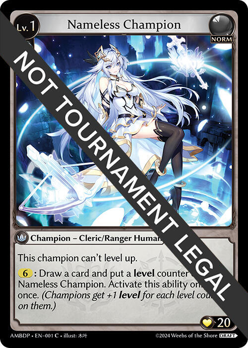 Nameless Champion (Cleric/Ranger), Mortal Ambition Draft Pack 001