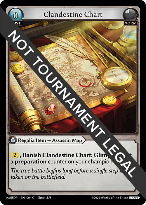 Clandestine Chart, Mortal Ambition Draft Pack 004