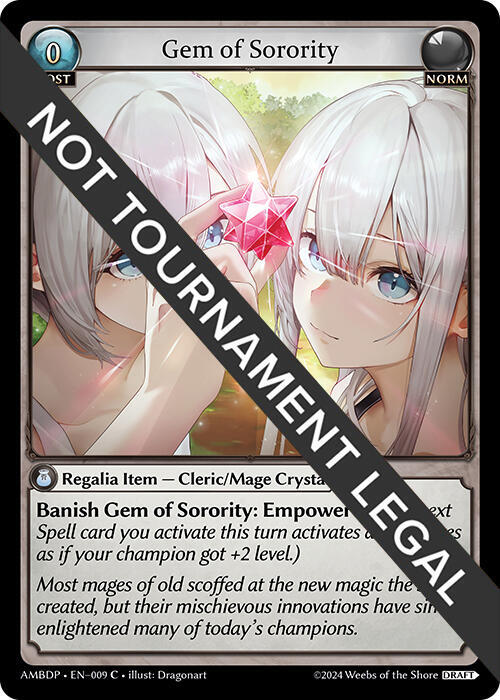 Gem of Security, Mortal Ambition Draft Pack 009