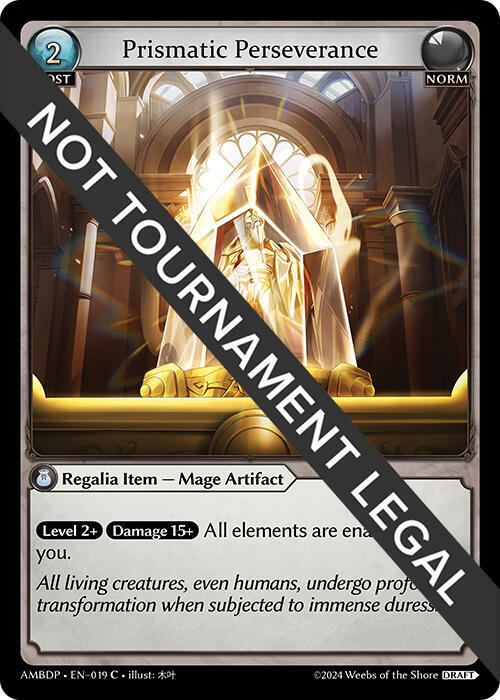 Prismatic Perseverance, Mortal Ambition Draft Pack 019