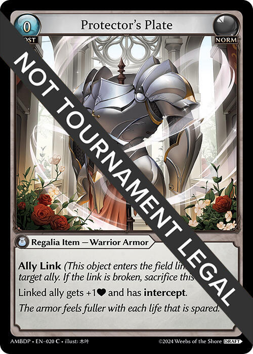 Protector's Plate, Mortal Ambition Draft Pack 020