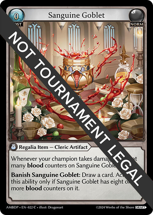 Sanguine Goblet, Mortal Ambition Draft Pack 022
