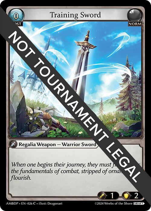 Training Sword, Mortal Ambition Draft Pack 026