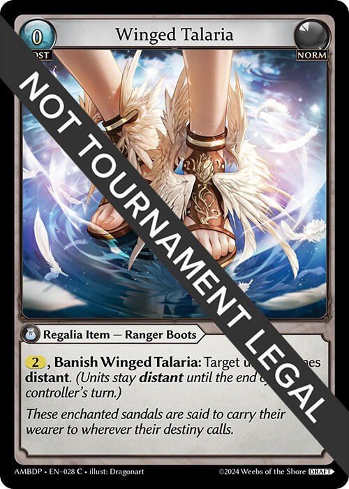 Winged Talaria, Mortal Ambition Draft Pack 028