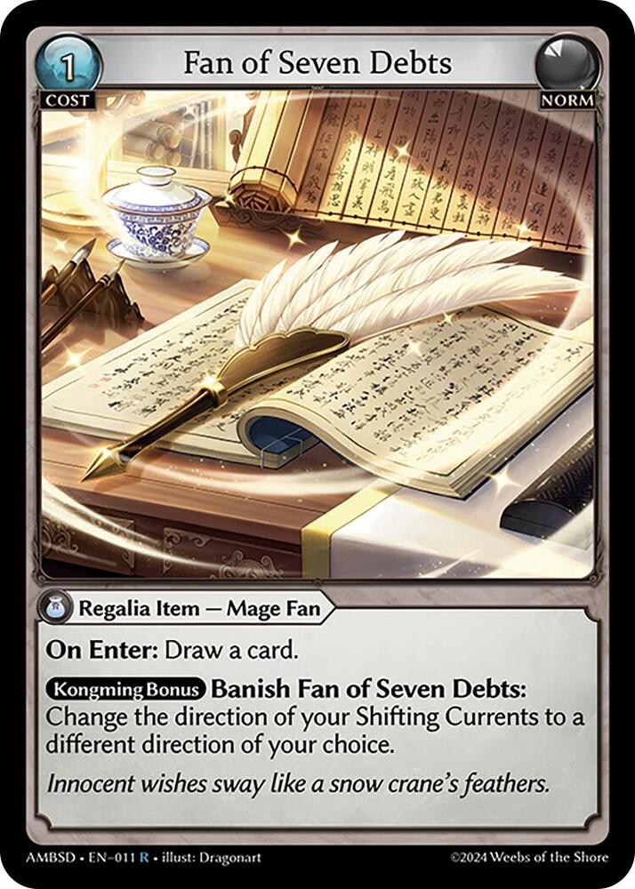 Fan of Seven Debts, Mortal Ambition Starter Decks 011