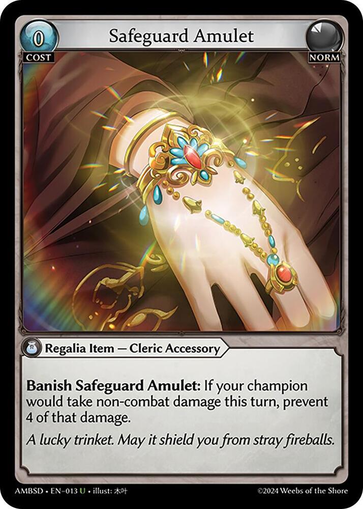 Safeguard Amulet, Mortal Ambition Starter Decks 013