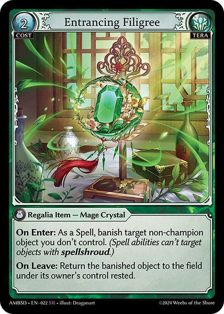 Entrancing Filigree, Mortal Ambition Starter Decks 022