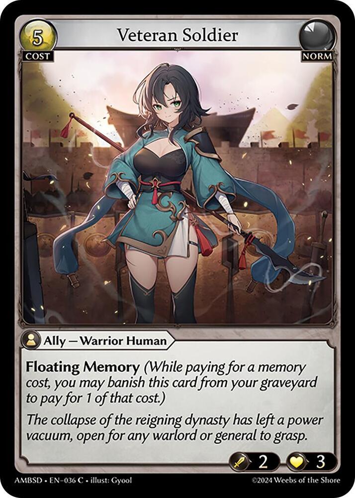 Veteran Soldier, Mortal Ambition Starter Decks 036
