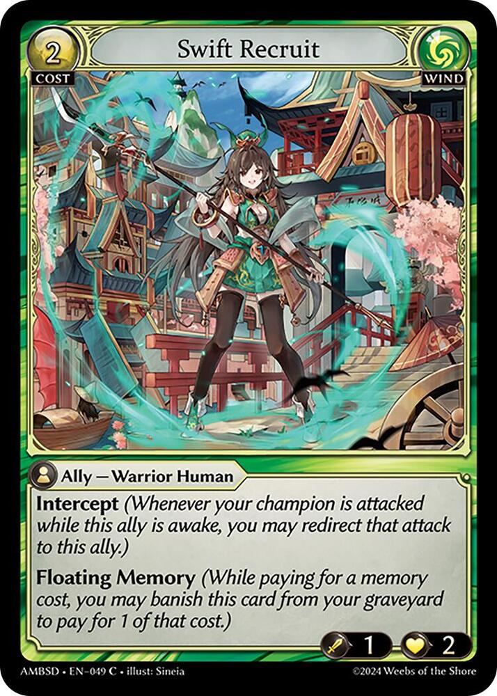 Swift Recruit, Mortal Ambition Starter Decks 049