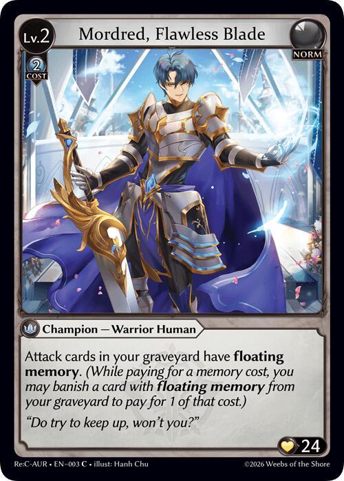 Mordred, Flawless Blade, Mordred Re: Collection, Aurelian Regent 003