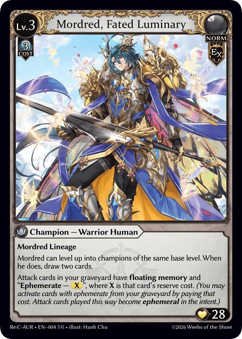 Mordred, Fated Luminary, Mordred Re: Collection, Aurelian Regent 004
