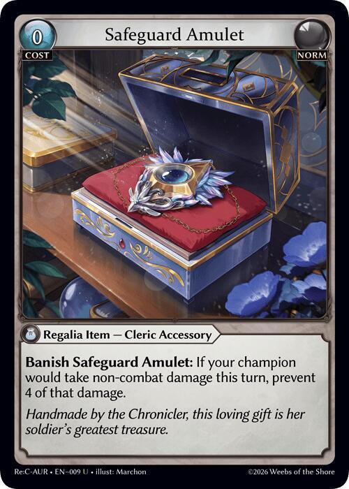 Safeguard Amulet, Mordred Re: Collection, Aurelian Regent 009