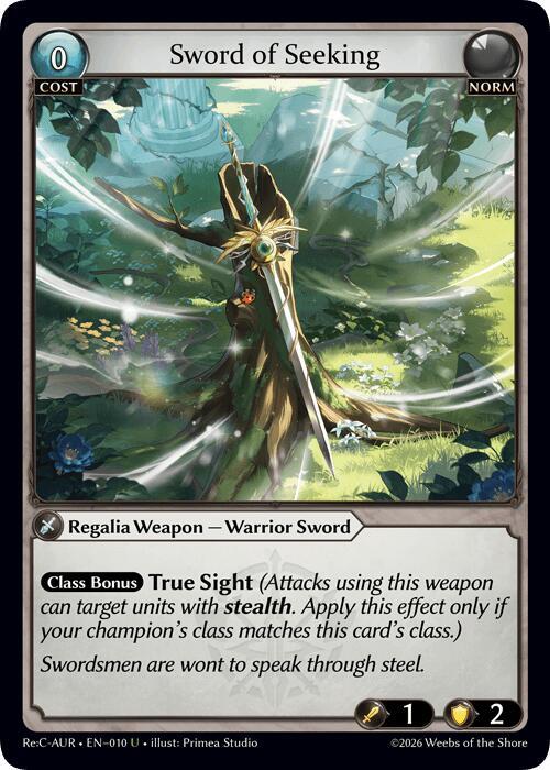 Sword of Seeking, Mordred Re: Collection, Aurelian Regent 010