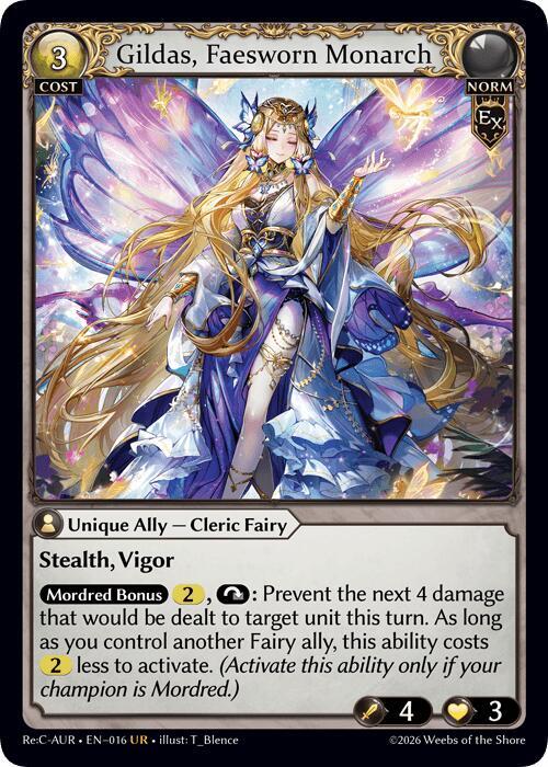 Gildas, Faesworn Monarch, Mordred Re: Collection, Aurelian Regent 016