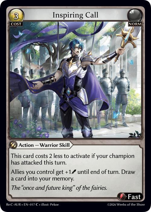Inspiring Call, Mordred Re: Collection, Aurelian Regent 017